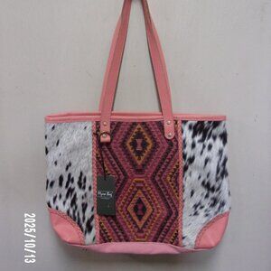 NWT, Myra Bag Co. Leather & Hide Tote Bag